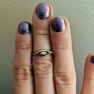 Gold Dainty Signet Ring